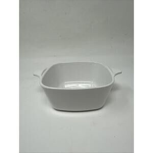 Corning Ware Blue Cornflower P-43-B Casserole Dish 22 oz - No Lid Plain White